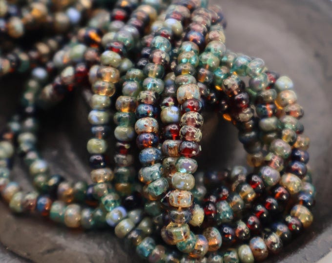 Czech Picasso Aged Multi Color Picasso Seed Bead Mix Size 6/0 - (CPS - 102) Jewelry and Beading Supplies