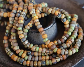 Czech Picasso Multi Color Striped Picasso Seed Bead Mix Size 6/0