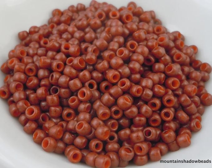 Semi Glazed - Semi Glazed - Burnt Orange -  Toho Seed Beads  8/0