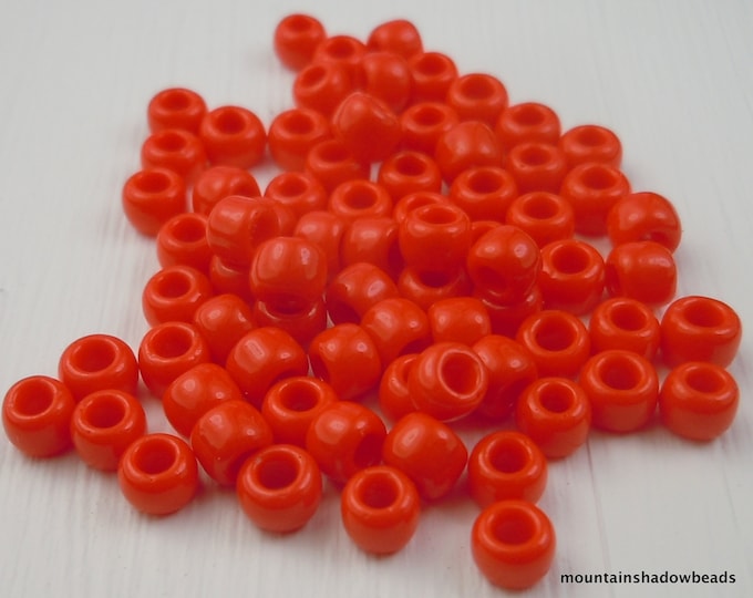 100 Toho Seed Beads 6/0 - Opaque Cherry (9 - 27)
