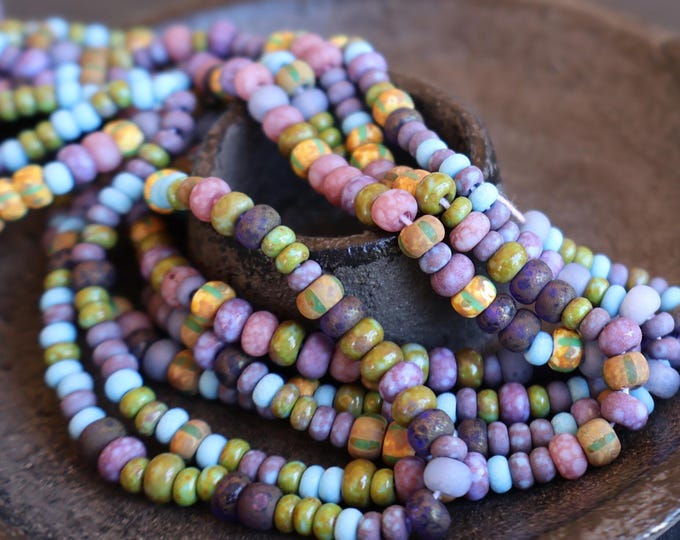 Twilight Oracle Czech Picasso Aged Multi Color Picasso Seed Bead Mix Size 6/0 - (CPS - 122) Jewelry and Beading Supplies