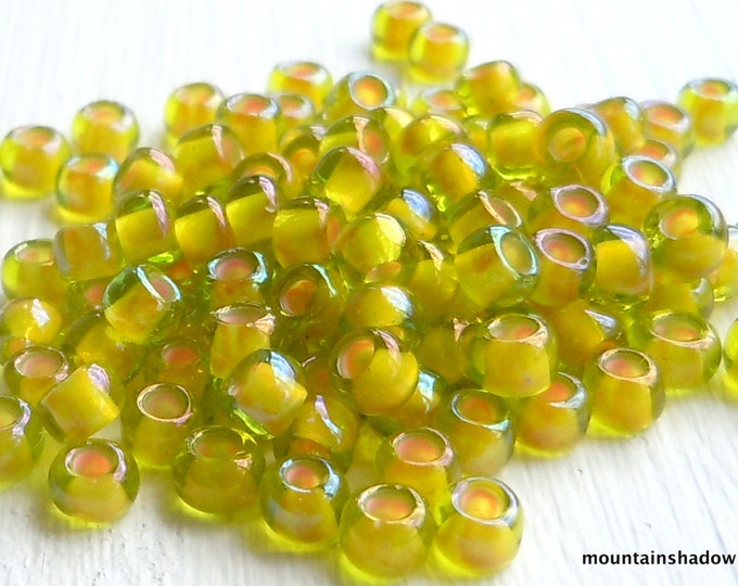 100 6/0 Toho Seed Beads - Jonquil Apricot Lined (12 - 7)