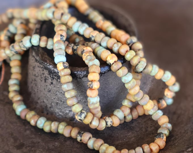 Czech Picasso Aged Picasso Seed Bead Mix Size 8/0 - (MPS - 106)