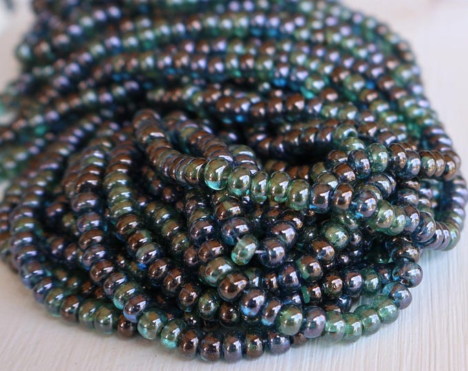 Tidepool Treasure Czech Picasso  3-4mm Specialty Picasso Seed Bead Size 6/0