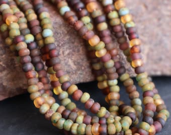 Aged Seed Beads Picasso