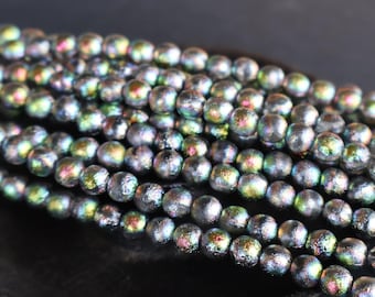 Mystic Winter Sparkle  25 - 6mm Czech Pressed Glass Beads - (08 - 26) Jewelry Making and Beading Supplies