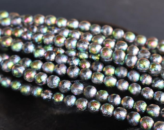 Mystic Winter Sparkle  25 - 6mm Czech Pressed Glass Beads - (08 - 26) Jewelry Making and Beading Supplies