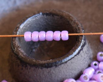 100 TOHO Seed Beads 6/0 Silver Lined Milky Light Purple (BX - 12 - 27)