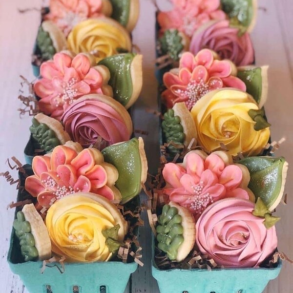 Mother's Day Sugar Cookie Flower Basket