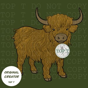 Highland Cow PNG