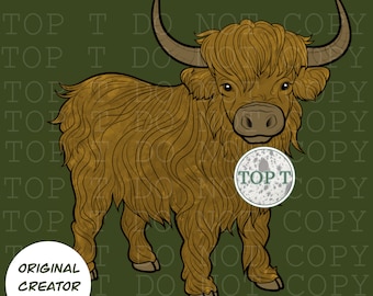 Highland Cow PNG