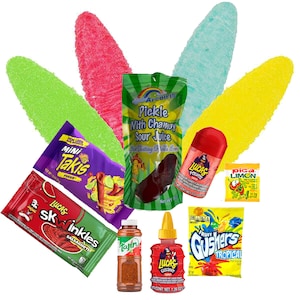 12 Piece Mexican Candy Chamoy Pickle Set