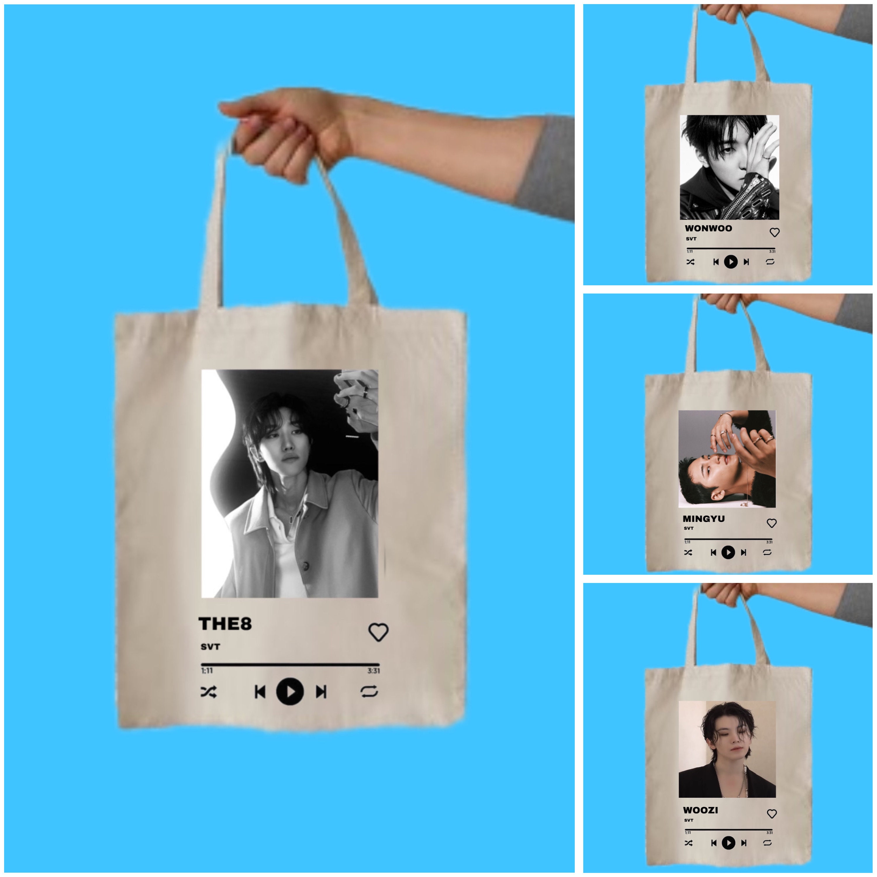 G2TUP Korean Pop Music Tote Bag - Canvas Shoulder Bag Album Inspired Merch