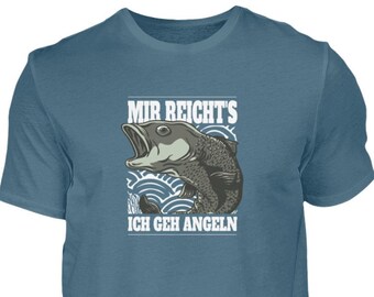 Mir rechts, ich geh Angeln- Lustige Herren T-Shirt Fischer Grafik- Fischer Geschenk Shirt Mann- witziger Druck T-Shirt mit Fisch
