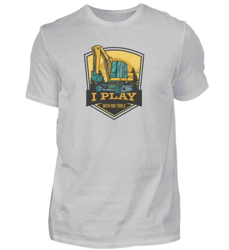 I play with big tools T-shirt Herren Bild 5