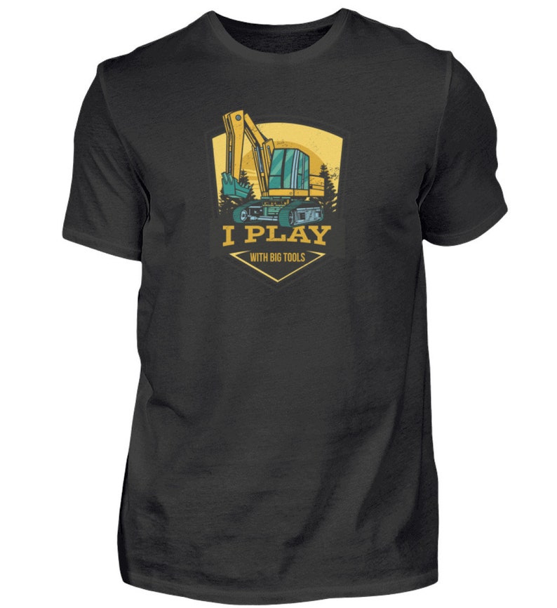 I play with big tools T-shirt Herren Bild 3