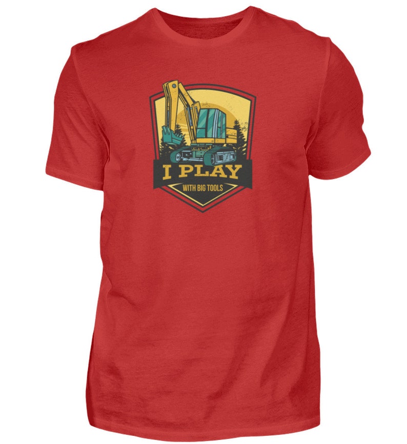 I play with big tools T-shirt Herren Bild 6