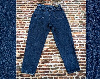 Vintage Lee Dark Wash Denim Jeans - Konisches Bein - W 30 L 27 Petite