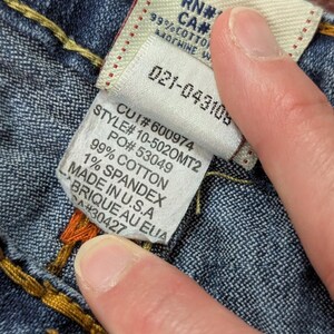 vintage an 2000 True Religion jeans bootcut taille basse orange surpiqûres taille 26 image 12