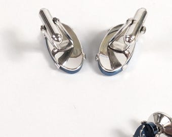 Boutons De Manchette Vintage SAND DOLLAR Argentés 1917 - Occasion, Bon état, Style Rétro