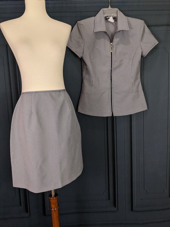 Vintage 90's Skirt Suit - Short Sleeve Blouse and… - image 2