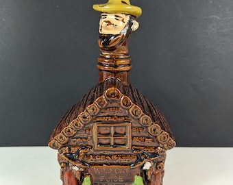 Large Vintage Moonshine Jug - Kentucky Souvenir - Pipe-smoking