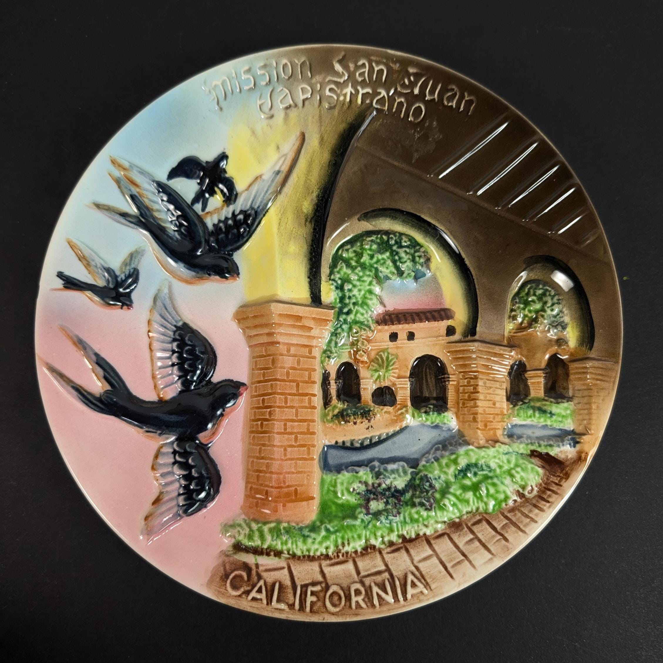 ミッドセンチュリー マジョリカ ヴィンテージ スーベニアプレート