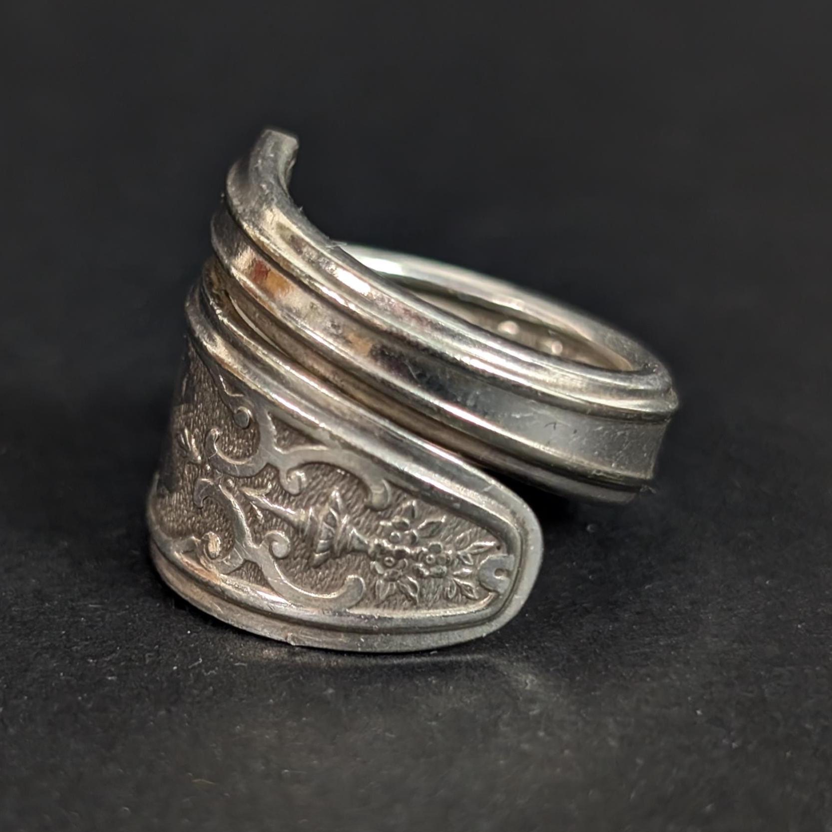 Vintage Spoon Ring Size 8 Ladies - 70's Costume Jewelry
