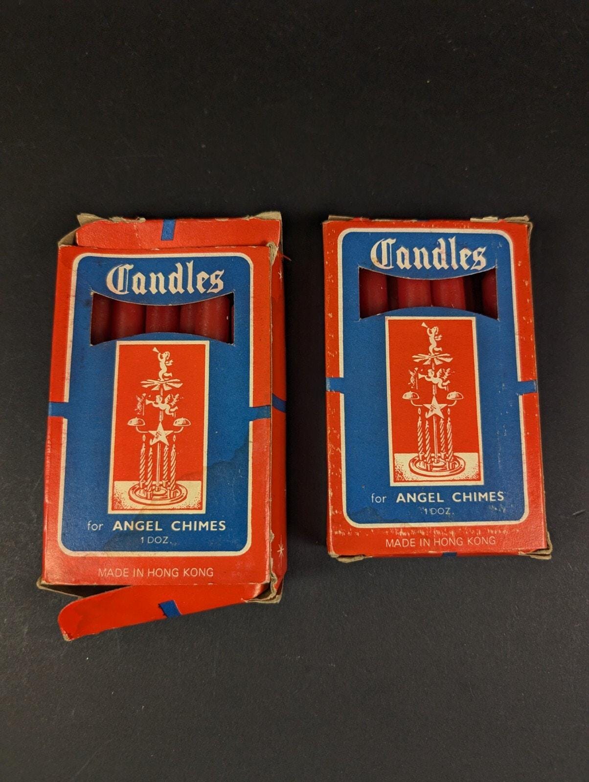 5箱入りキャンドル ヴィンテージエンジェルチャイム クリスマス