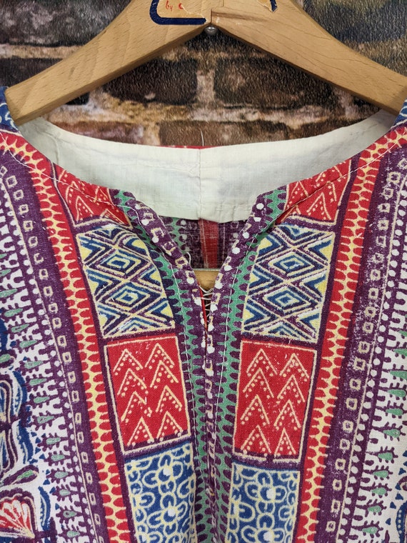 Vintage Hippie Tunic Shirt - Unisex Size S M - Pr… - image 2