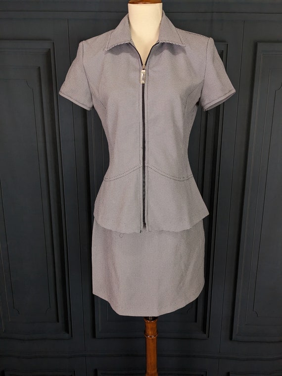 Vintage 90's Skirt Suit - Short Sleeve Blouse and… - image 3