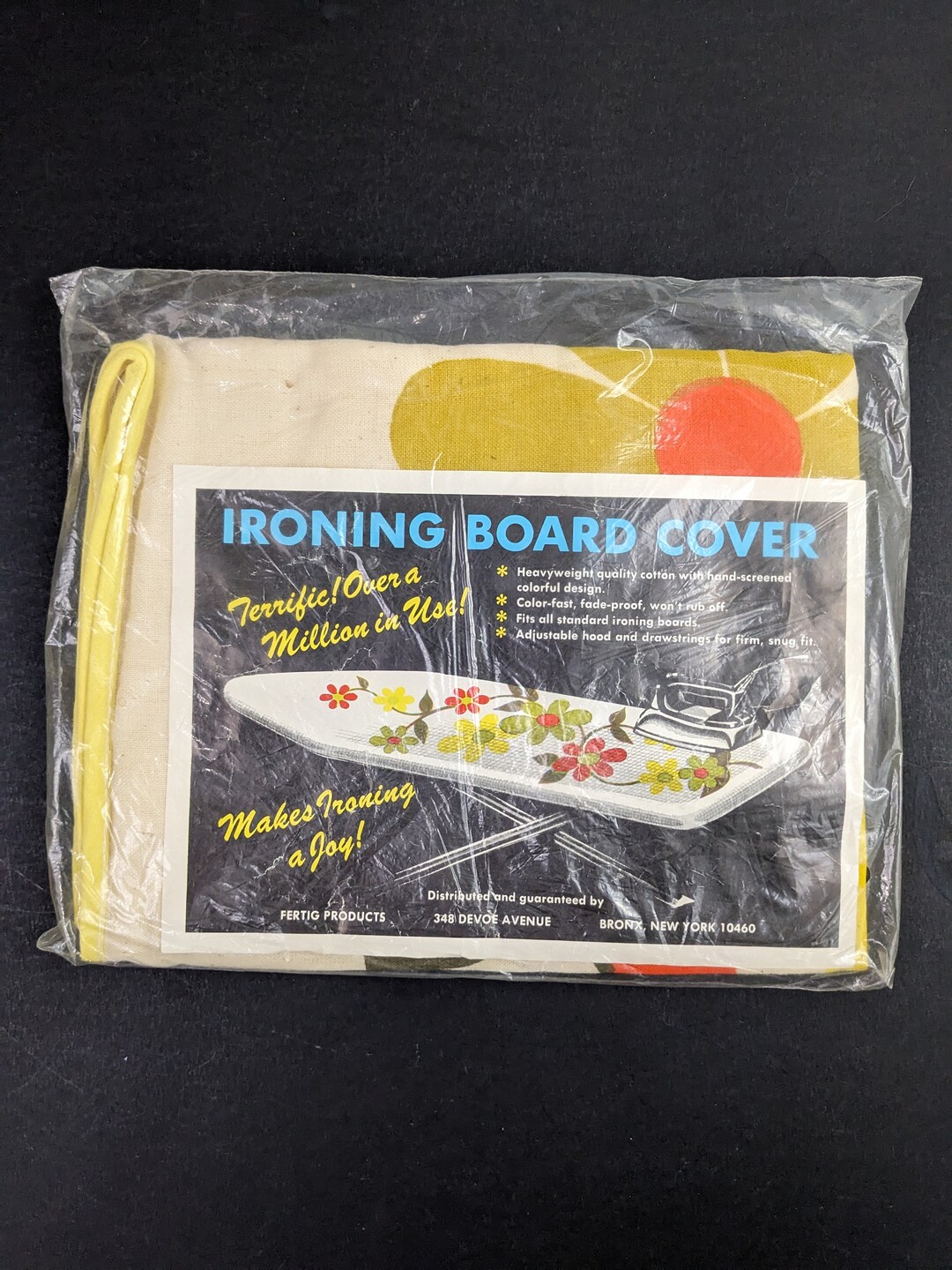 Vintage Ironing Board Cover in Package 60's 70's Flower Power Print Etsy