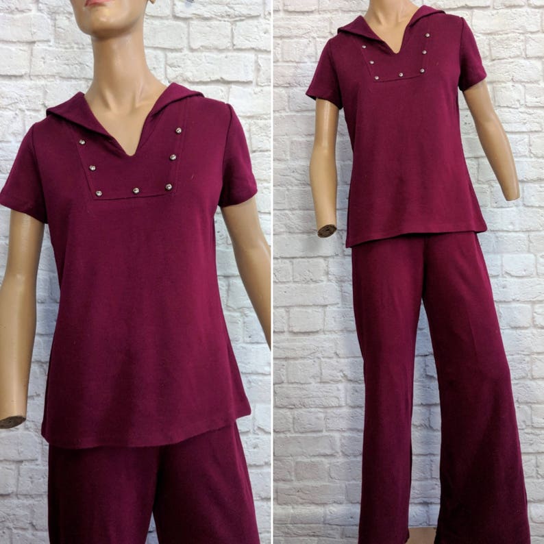 60s womens pant suit