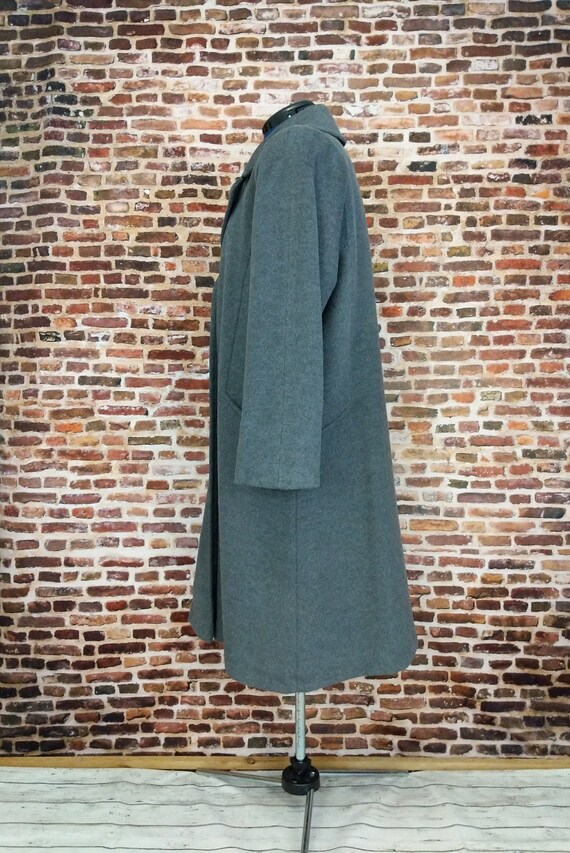 Gray Cashmere Blend Coat Vintage 50's Windermere … - image 7