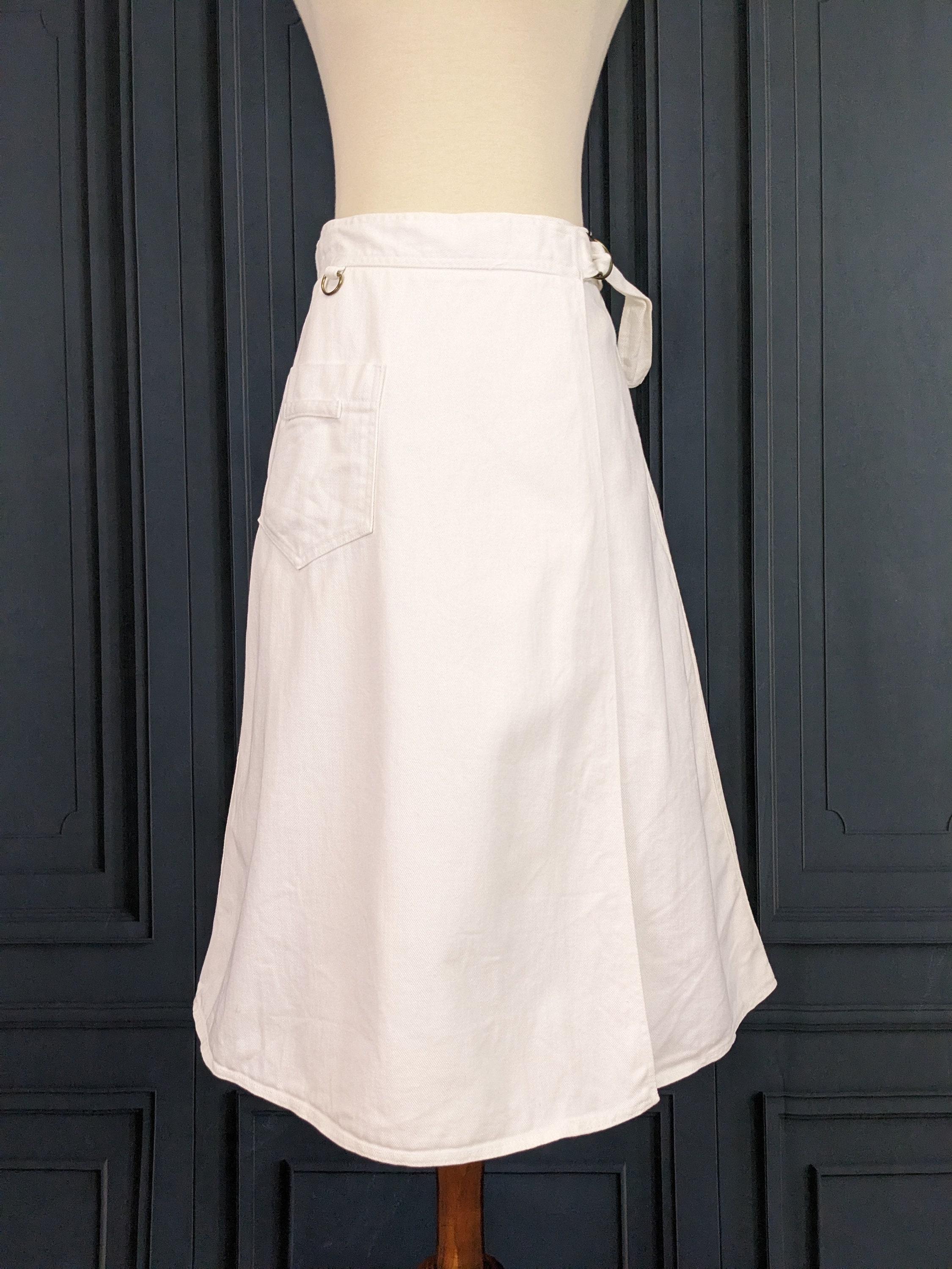 White wrap skirt clearance 80
