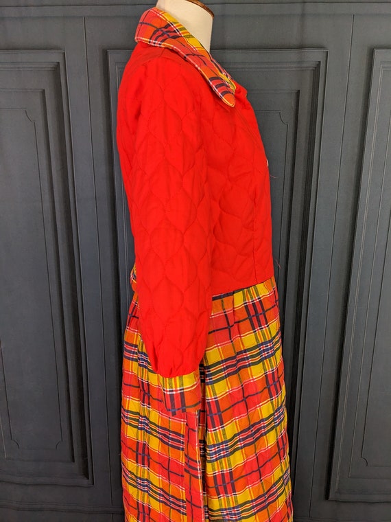 Vintage Quilted Housedress Nightgown - Sears Size… - image 3