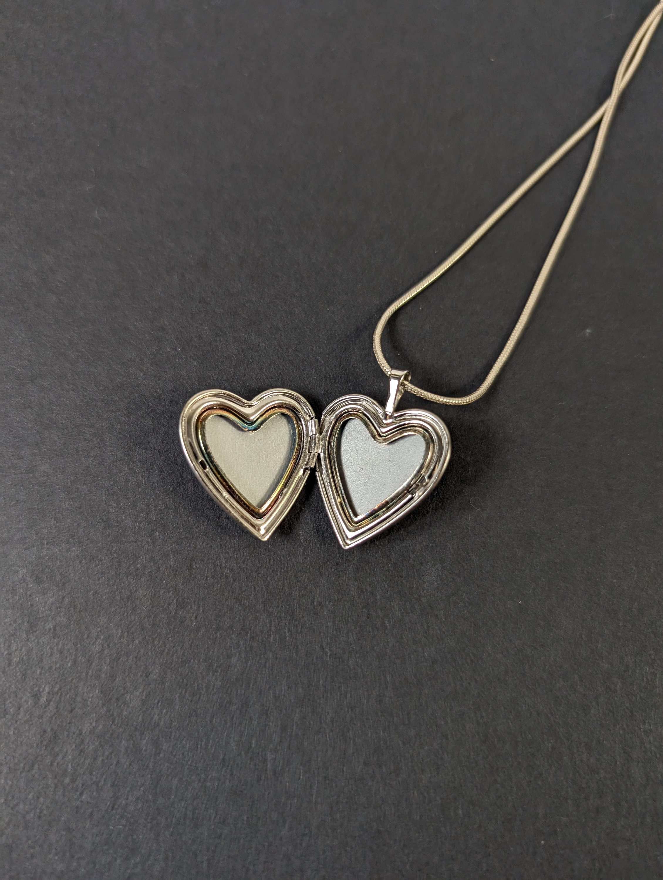 ヴィンテージ スターリング シルバー ママ ハート ポケット - STER PPO