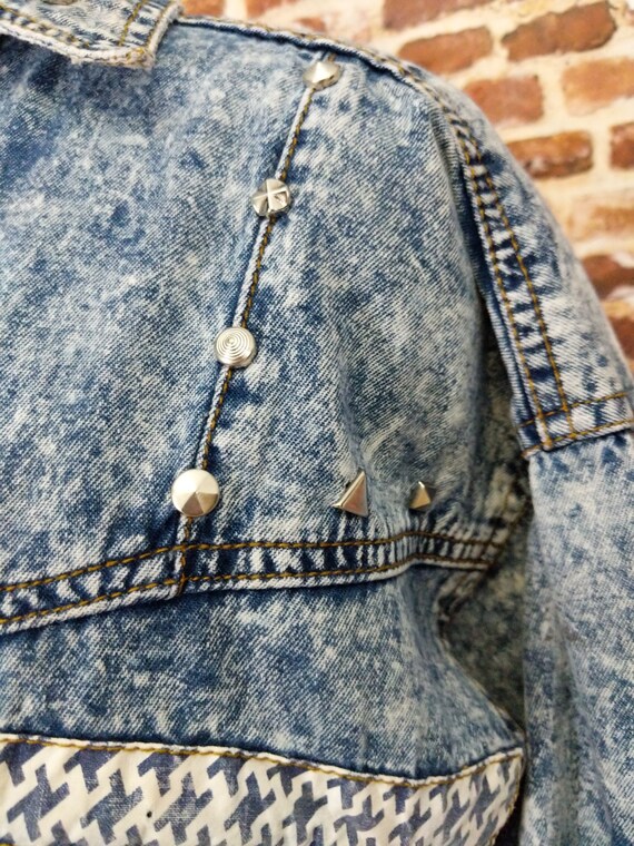 Buy Get Used by Elie Vintage 80s Denim Jacket Shirt Men's Acid