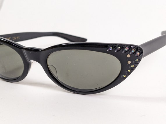 Vintage Rhinestone Cat Eye Glasses - American Opt… - image 1