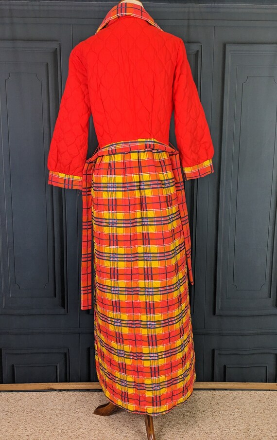 Vintage Quilted Housedress Nightgown - Sears Size… - image 4