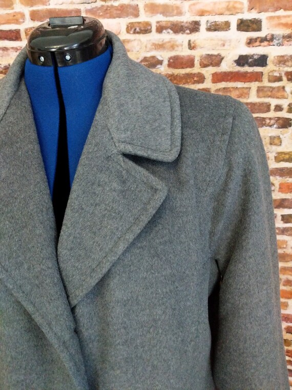 Gray Cashmere Blend Coat Vintage 50's Windermere … - image 4