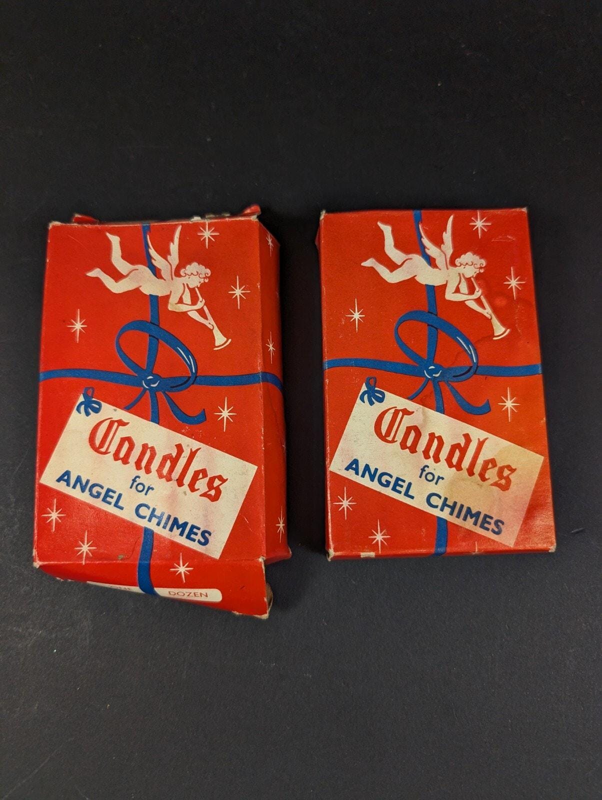 5箱入りキャンドル ヴィンテージエンジェルチャイム クリスマス