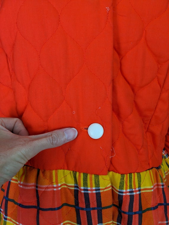 Vintage Quilted Housedress Nightgown - Sears Size… - image 7