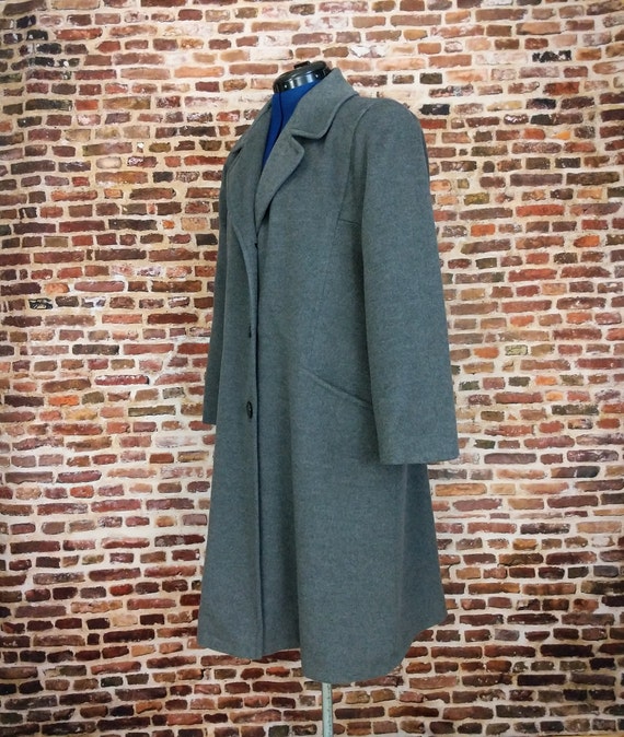 Gray Cashmere Blend Coat Vintage 50's Windermere … - image 6