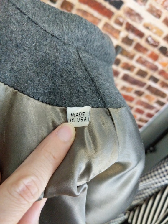Gray Cashmere Blend Coat Vintage 50's Windermere … - image 10