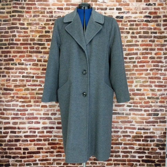 Gray Cashmere Blend Coat Vintage 50's Windermere … - image 2