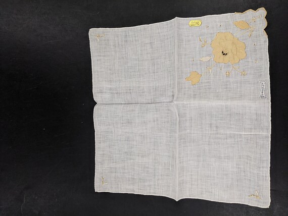 Vintage Linen Handkerchief - Franshaw All Linen -… - image 6