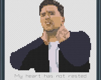 David Rose Can't Find Kale (Smaller Size) - Schitt's Creek - PDF Cross Stitch Pattern Download