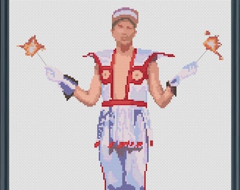 Buddy Cole - Scott Thompson - Kids in the Hall - PDF Cross Stitch Pattern Download