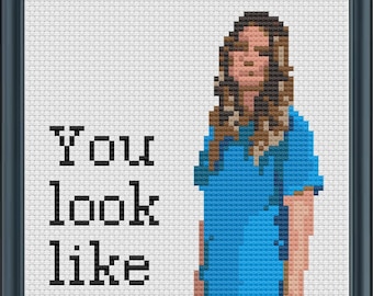 Alexis Rose Looks Like a Stick of Gum - Schitt's Creek - PDF Cross Stitch Pattern Download